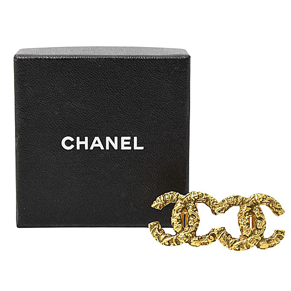シャネル イヤリング レディース 溶岩イヤリング ココマーク 93A GP ゴールド CHANEL 中古