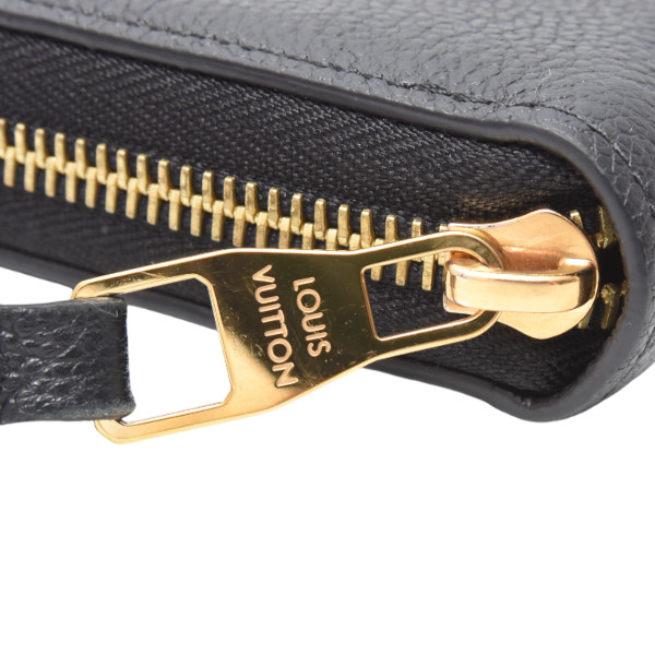ルイヴィトン 財布 レディース ジッピーウォレット 長財布 バイカラーモノグラムアンプラント ブラック ベージュ M80481 Louis Vuitton 中古