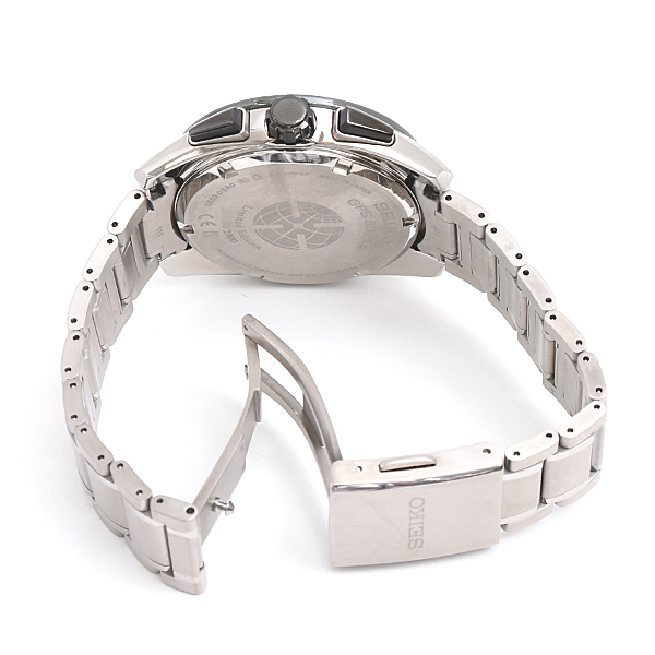 セイコー 腕時計 メンズ アストロン 時の記念日 クロノグラフ ソーラー電波 限定 TI グリーン文字盤 SEIKO SBXC071 5X53-0BA0 中古