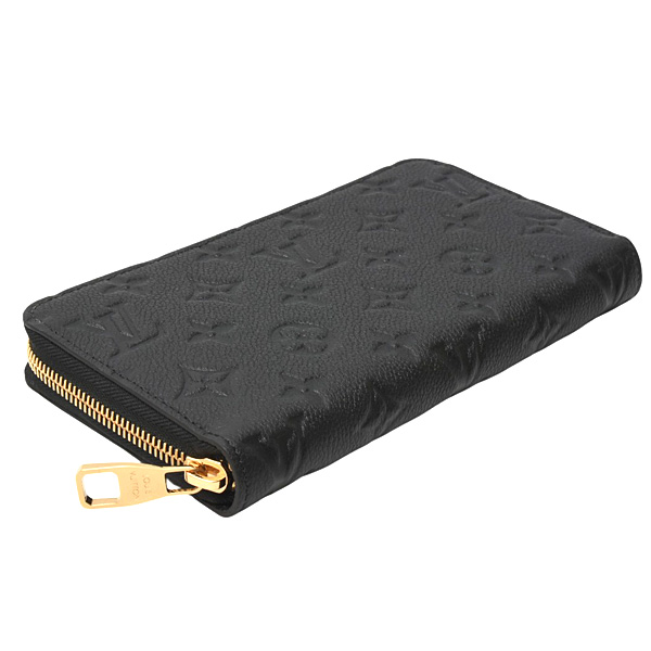 ルイヴィトン 財布 レディース メンズ モノグラムアンプラント ジッピーウォレット ノワール Louis Vuitton M28791 未使用展示品