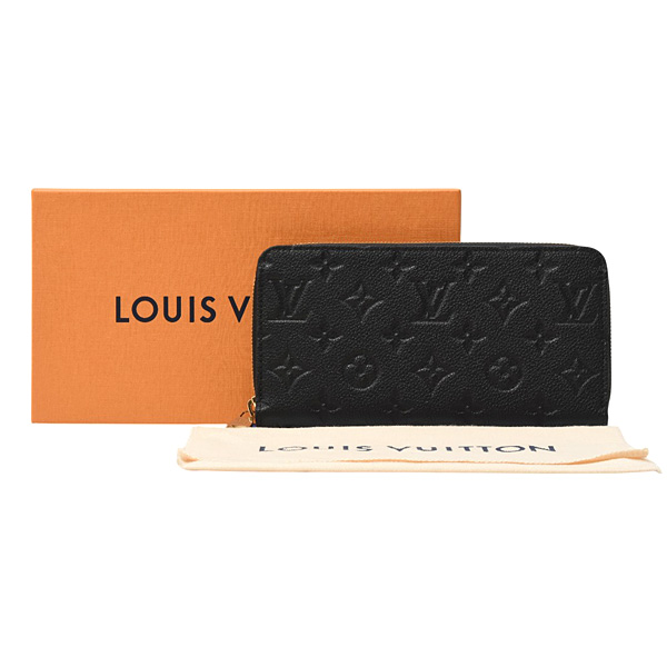 ルイヴィトン 財布 レディース メンズ モノグラムアンプラント ジッピーウォレット ノワール Louis Vuitton M28791 未使用展示品