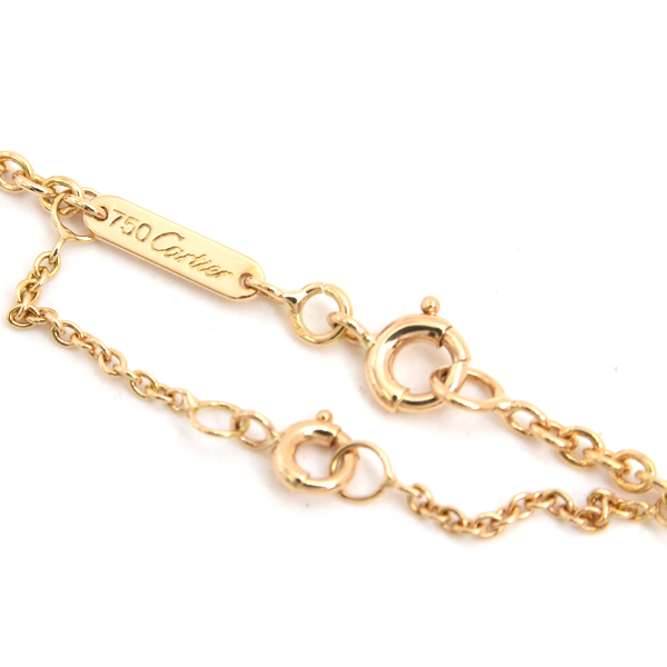 カルティエ ネックレス レディース ベビートリニティ ネックレス ゴールド Cartier 750YG×WG×PG 中古