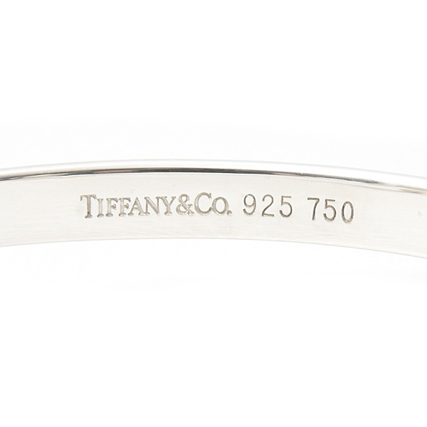 ティファニー ブレスレット レディース メンズ フック&アイ バングル SV925×750YG TIFFANY 中古