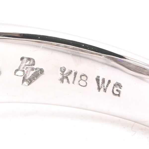 ポンテヴェキオ 指輪 レディース ハートモチーフ ダイヤモンド リング D1.45ct 13号 ホワイトゴールド Ponte Vecchio K18WG 中古