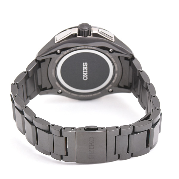 セイコー 時計 メンズ ブライツ エグゼクティブライン ソーラー電波 ブラック文字盤 ステンレス SEIKO SAGA113 8B54-0AK0 中古