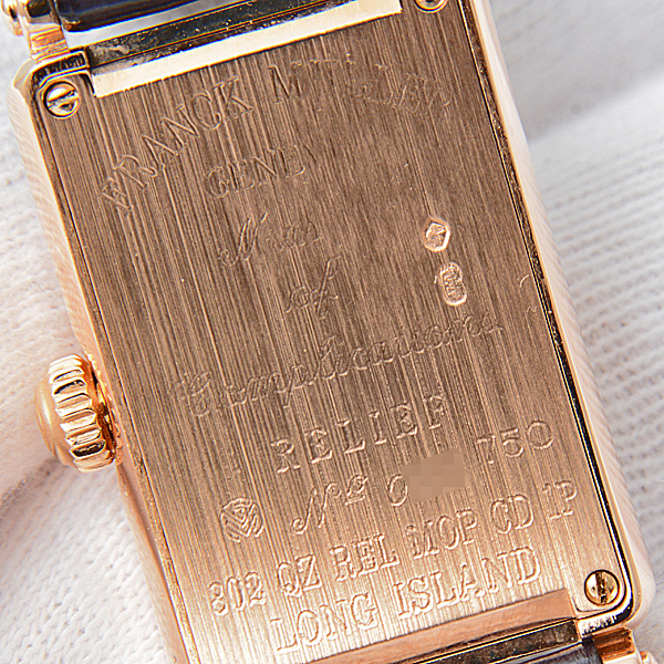 フランクミュラー 時計 レディース ロングアイランド レリーフ ダイヤモンド ピンクゴールド 電池式 ホワイトシェル文字盤 FRANCK MULLER 750PG 802QZRELMOPCD1P 中古