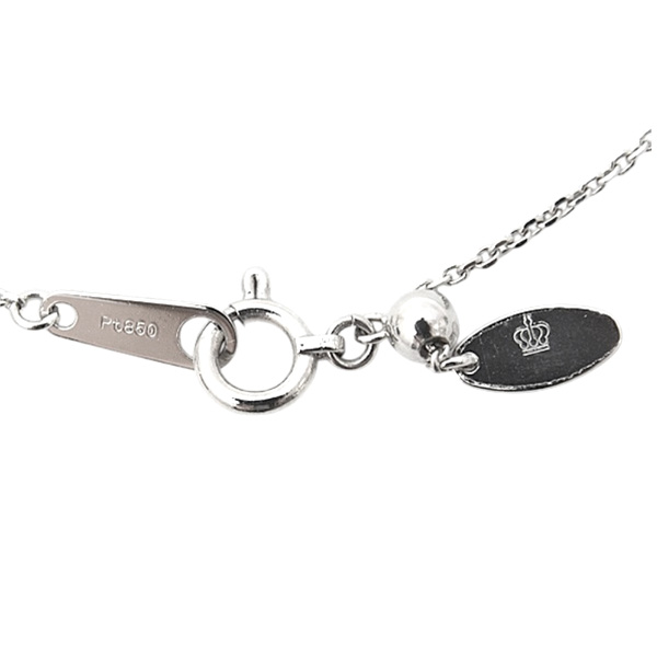 ロイヤルアッシャー ネックレス レディース ダイヤモンドネックレス フラワーモチーフ プラチナ D0.30ct PT900×850 ROYAL ASSCHER 中古