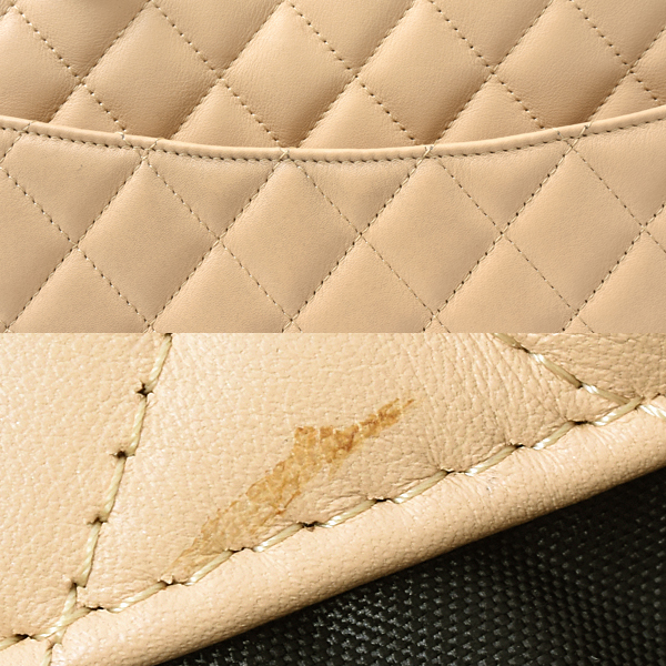 シャネル バッグ レディース カンボンライン トートバッグ ラージ ベージュ系 ブラック CHANEL A25167 中古