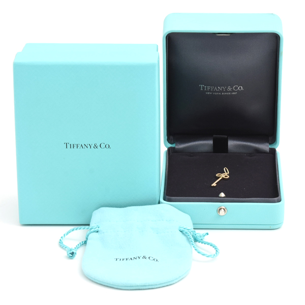 ティファニー ペンダント レディース フルールドリスキー ミニ ダイヤ チャーム ペンダント イエローゴールド TIFFANY 750PG 中古