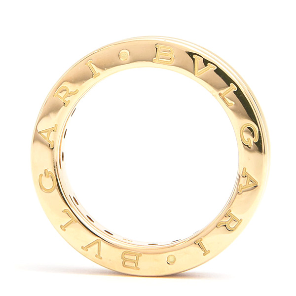 ブルガリ 指輪 レディース ビーゼロワン B-ZERO1 アメジスト リング 52号 実寸12号 イエローゴールド 750YG BVLGARI 中古