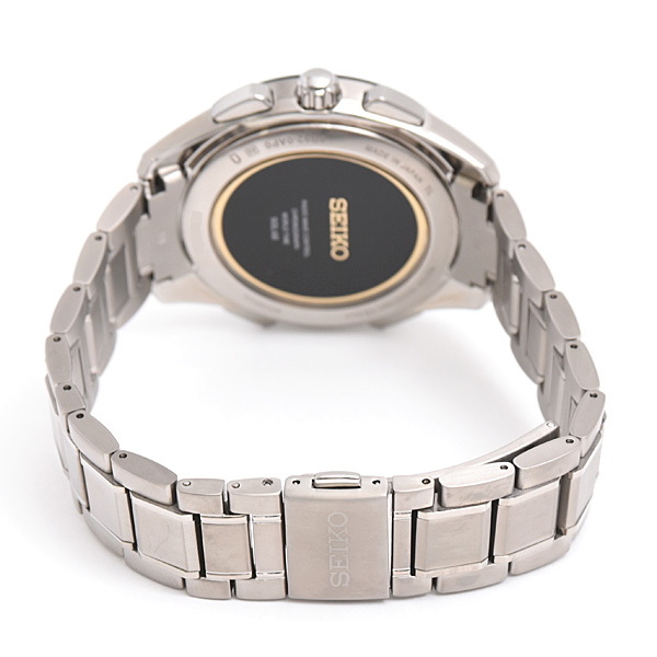 セイコー 腕時計 メンズ ブライツ フライトエキスパート ソーラー電波 ブラック文字盤 チタン SEIKO SAGA221 8B92-0AP0 中古