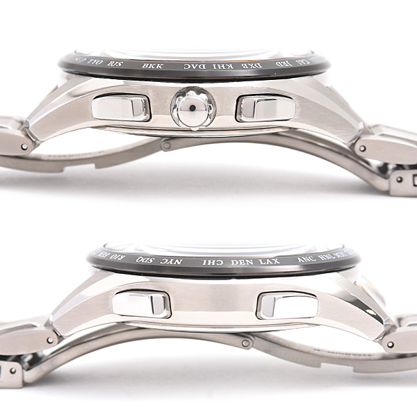 セイコー 腕時計 メンズ ブライツ フライトエキスパート ソーラー電波 ブラック文字盤 チタン SEIKO SAGA221 8B92-0AP0 中古