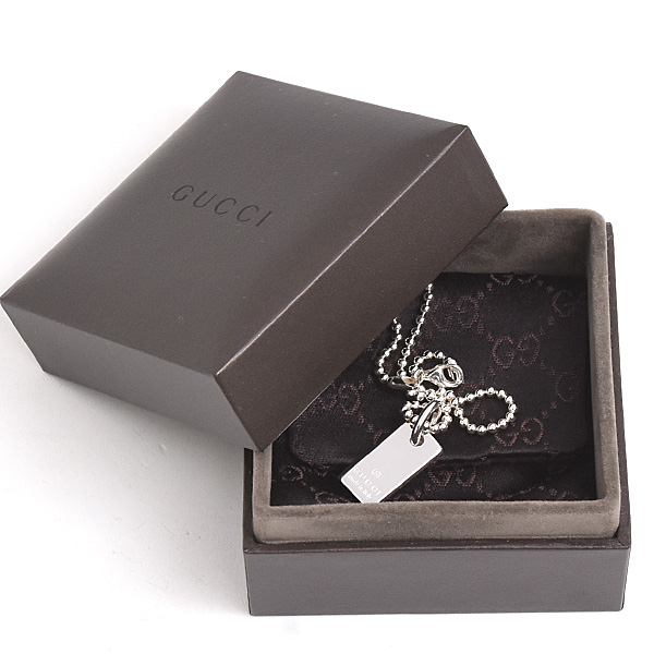グッチ ブレスレット メンズ レディース ロゴ タグ ボールチェーン シルバー GUCCI SV925 中古