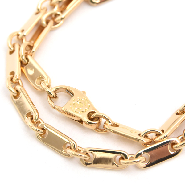 カルティエ ブレス レディース フィガロ ブレスレット 8.3g イエローゴールド Cartier 750YG 中古
