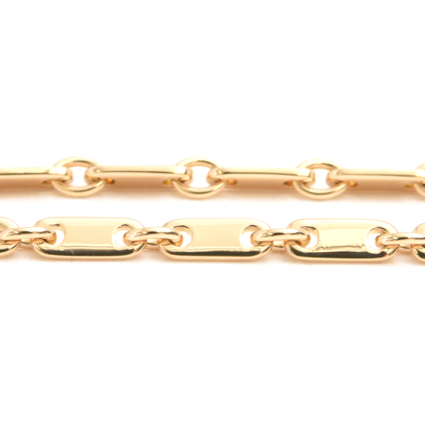 カルティエ ブレス レディース フィガロ ブレスレット 8.3g イエローゴールド Cartier 750YG 中古
