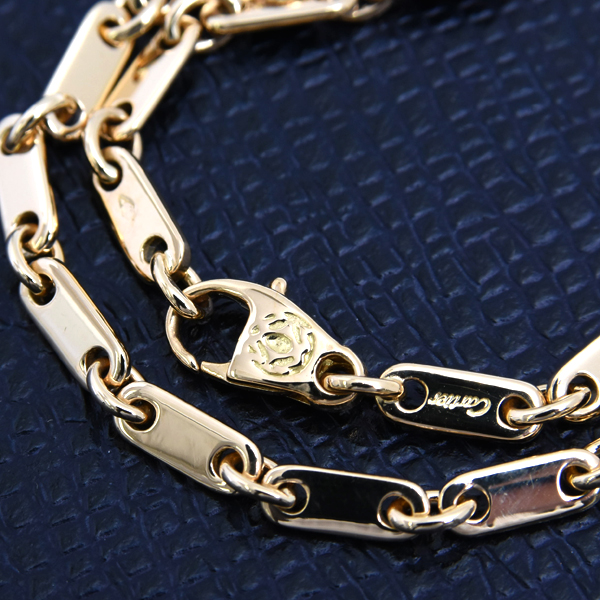 カルティエ ブレス レディース フィガロ ブレスレット 8.3g イエローゴールド Cartier 750YG 中古