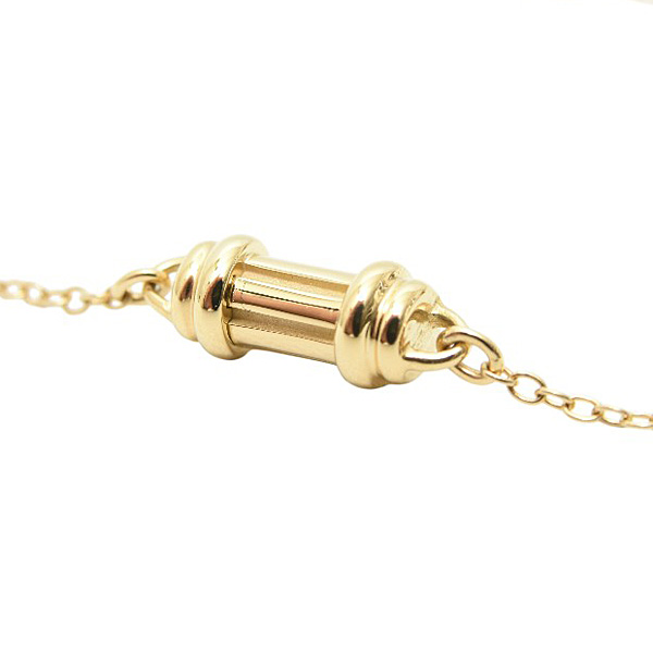 ティファニー ネックレス レディース シリンダーボトルネックレス イエローゴールド 750YG TIFFANY 中古