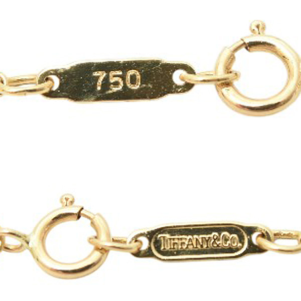 ティファニー ネックレス レディース シリンダーボトルネックレス イエローゴールド 750YG TIFFANY 中古