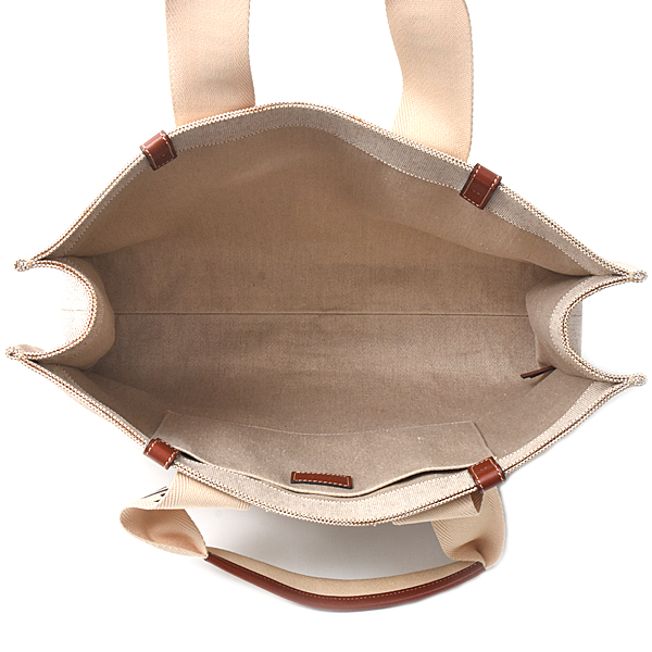 クロエ バッグ レディース ウッディ ラージ トートバッグ キャンバス レザー ブラウン系 CHC22AS382I2690U Chloe 中古