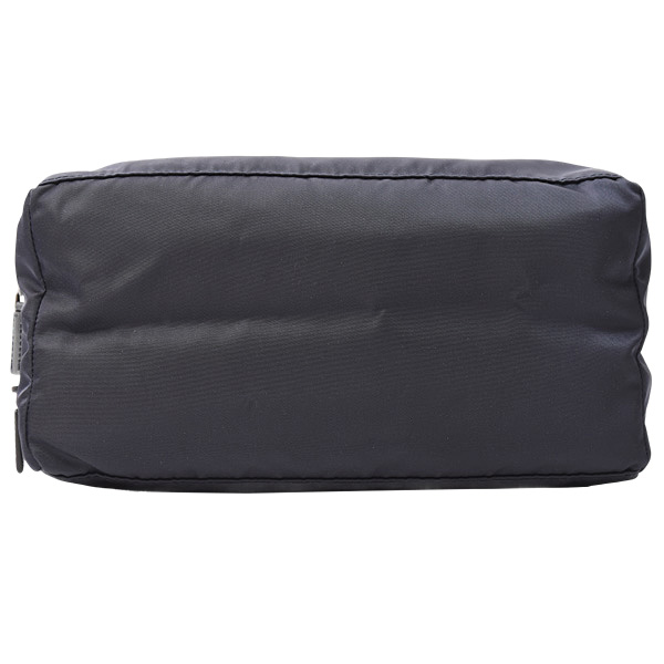 プラダ バッグ レディース メンズ トラベルポーチ クラッチ ナイロン×サフィアーノレザー BLEU PRADA 2N0030 中古