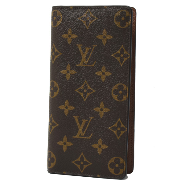 ルイヴィトン 財布 メンズ ジッピーウォレット ポルトフォイユブラザ 二つ折り長財布 モノグラム Louis Vuitton M66540 中古