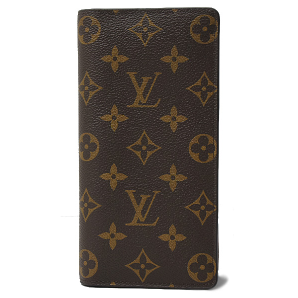 ルイヴィトン 財布 メンズ ジッピーウォレット ポルトフォイユブラザ 二つ折り長財布 モノグラム Louis Vuitton M66540 中古