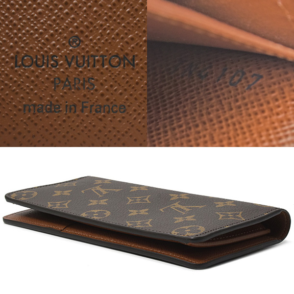 ルイヴィトン 財布 メンズ ジッピーウォレット ポルトフォイユブラザ 二つ折り長財布 モノグラム Louis Vuitton M66540 中古