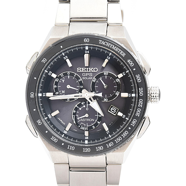 セイコー 腕時計 メンズ アストロン エグゼクティブライン クロノグラフ ソーラー電波 TI チタン SEIKO SBXB129 8X82-0AR0-1 中古
