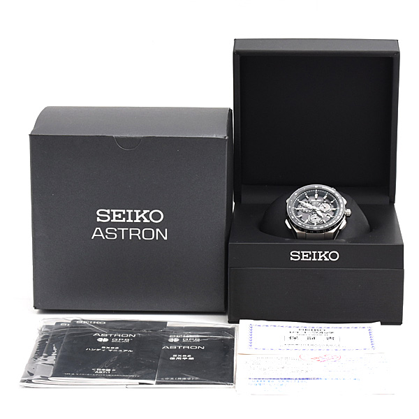 セイコー 腕時計 メンズ アストロン エグゼクティブライン クロノグラフ ソーラー電波 TI チタン SEIKO SBXB129 8X82-0AR0-1 中古