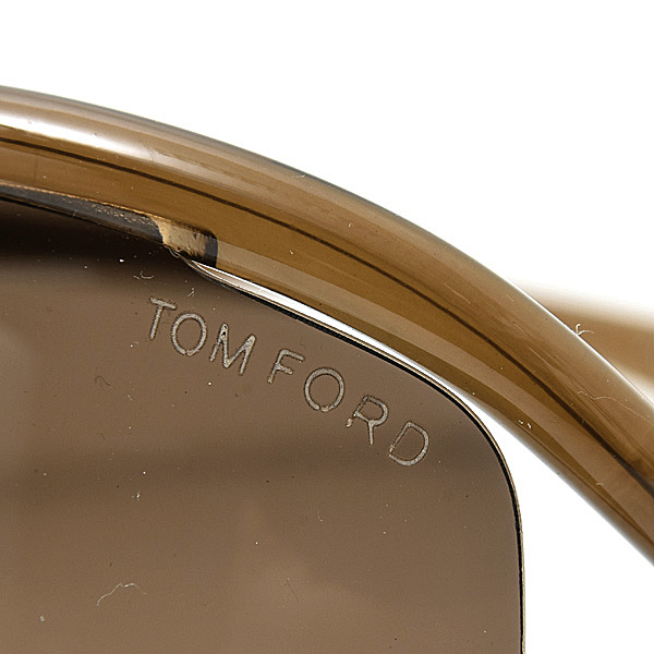 トムフォード サングラス メンズ レディース Whitney TF9 692 ブラウン プラスチック TOMFORD 中古