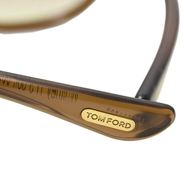 トムフォード サングラス メンズ レディース Whitney TF9 692 ブラウン プラスチック TOMFORD 中古