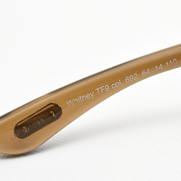 トムフォード サングラス メンズ レディース Whitney TF9 692 ブラウン プラスチック TOMFORD 中古
