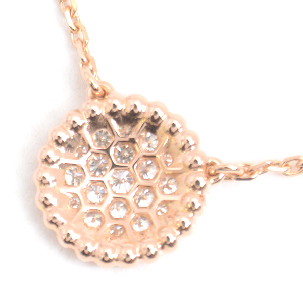 ヴァンクリーフ&アーペル ネックレス レディース ペルレ スモール ダイヤモンド ネックレス ピンクゴールド Van Cleef & Arpels 750PG 中古