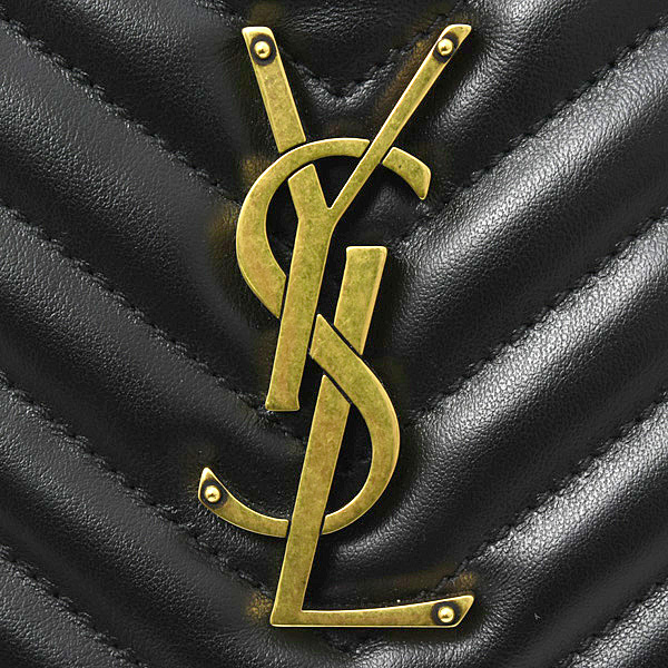 サンローラン バッグ レディース ルー カメラバッグ ショルダーバッグ レザー ブラック SAINT LAURENT 612544 中古