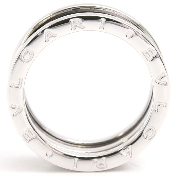 ブルガリ 指輪 メンズ ビー ゼロワン B-ZERO1 リング 59号 ホワイトゴールド BVLGARI 750WG 中古