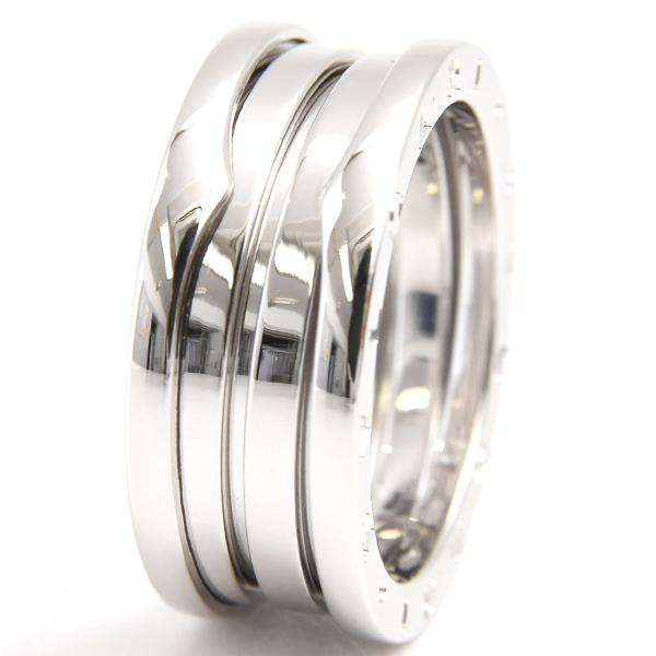 ブルガリ 指輪 メンズ ビー ゼロワン B-ZERO1 リング 59号 ホワイトゴールド BVLGARI 750WG 中古