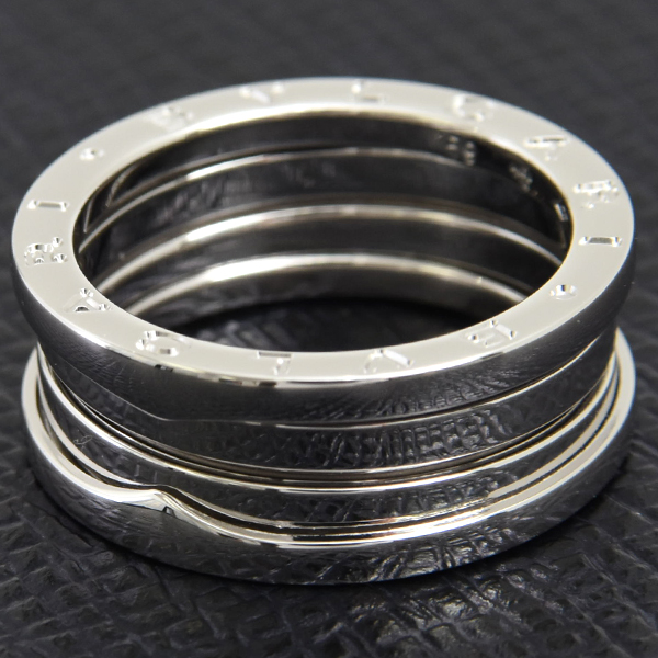 ブルガリ 指輪 メンズ ビー ゼロワン B-ZERO1 リング 59号 ホワイトゴールド BVLGARI 750WG 中古