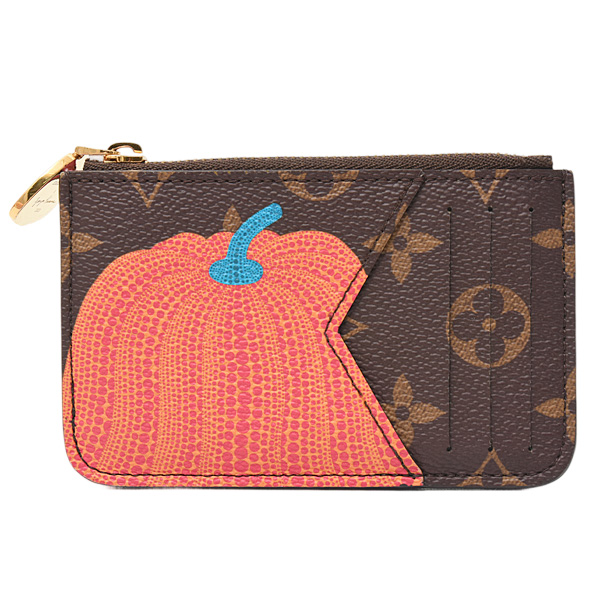 ルイヴィトン 財布 レディース ポルトカルトロミ― モノグラム カード入れ コインケース 草間彌生 コレクション Louis Vuitton M82110 中古