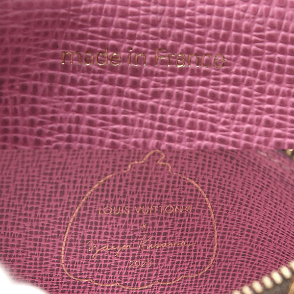 ルイヴィトン 財布 レディース ポルトカルトロミ― モノグラム カード入れ コインケース 草間彌生 コレクション Louis Vuitton M82110 中古
