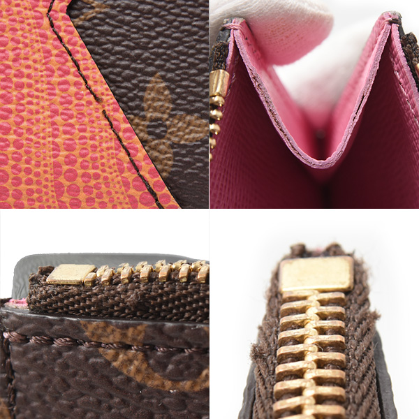 ルイヴィトン 財布 レディース ポルトカルトロミ― モノグラム カード入れ コインケース 草間彌生 コレクション Louis Vuitton M82110 中古