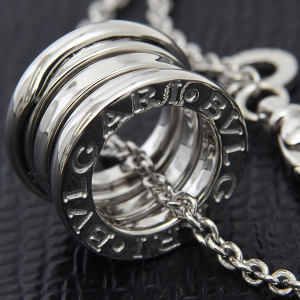 ブルガリ ネックレス レディース ビー ゼロワン B-ZERO1 ネックレス BVLGARI 750WG 中古