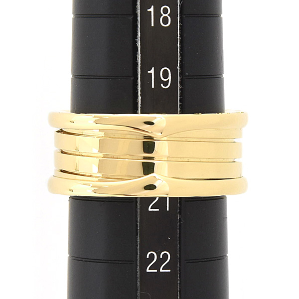 ブルガリ 指輪 メンズ ビーゼロワン B-ZERO1 リング 62号 実寸20号 イエローゴールド 750YG BVLGARI 中古