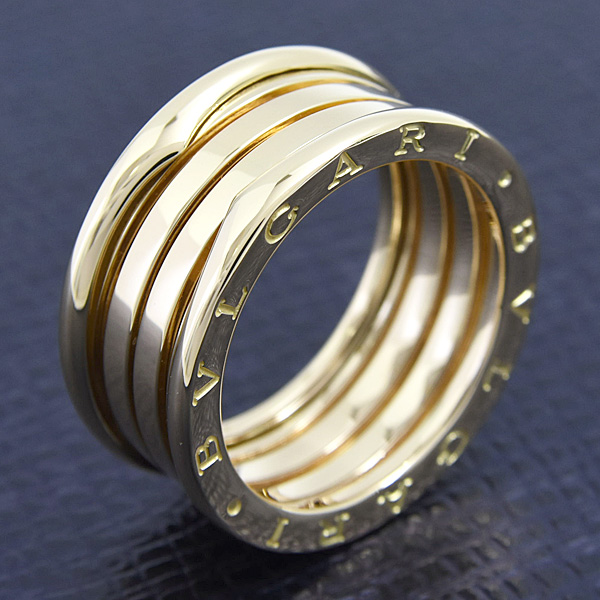ブルガリ 指輪 メンズ ビーゼロワン B-ZERO1 リング 62号 実寸20号 イエローゴールド 750YG BVLGARI 中古