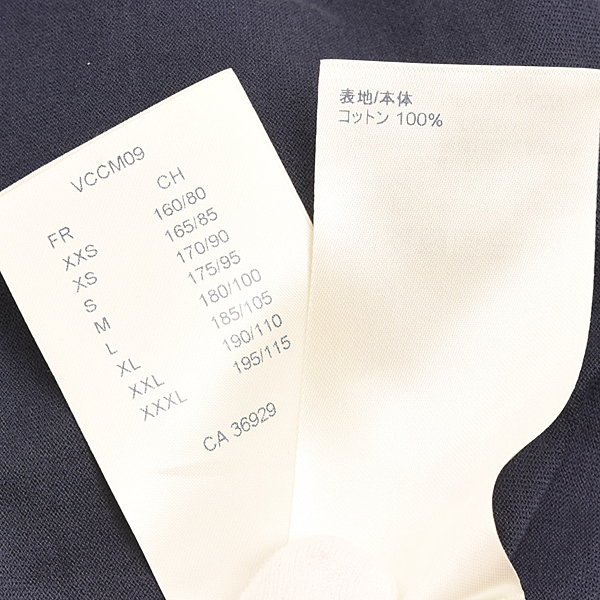 ルイヴィトン 衣料品 メンズ LVステッチ アンドエンブロイダリーTシャツ 半袖 XL ブルー系 1A83RO Louis Vuitton 中古