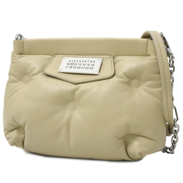 メゾンマルジェラ バッグ レディース グラムスラム ミニショルダーバッグ ラムスキン ベージュ系 Maison Margiela 中古