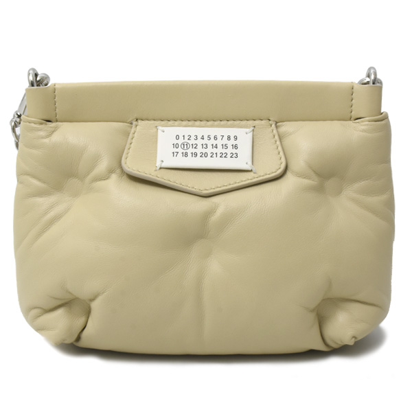 メゾンマルジェラ バッグ レディース グラムスラム ミニショルダーバッグ ラムスキン ベージュ系 Maison Margiela 中古