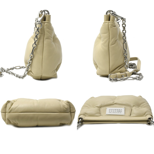 メゾンマルジェラ バッグ レディース グラムスラム ミニショルダーバッグ ラムスキン ベージュ系 Maison Margiela 中古