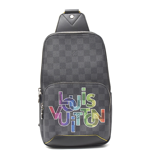 ルイヴィトン バッグ メンズ ダミエグラフィット アヴェニュースリングバッグ ボディバッグ ショルダー N40273 Louis Vuitton 中古