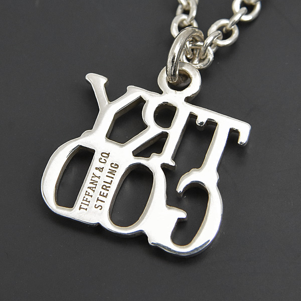 ティファニー ペンダント レディース TRY GOD チャーム チェーン付 トライゴッド スターリングシルバー TIFFANY SV925 中古