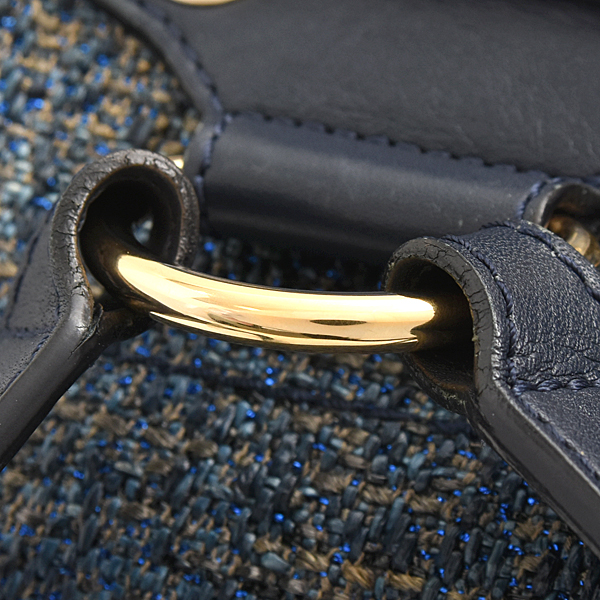 シャネル バッグ レディース ドーヴィル バックパック リュックサック ヘンプ レザー ブルー系 CHANEL A93787 中古